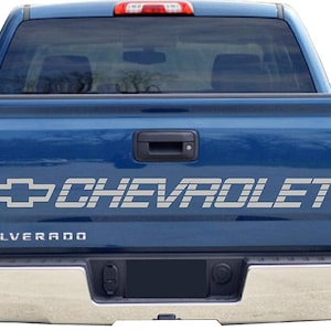 CHEVY Decals sticker for back door CHEVROLET Vinyl Sticker Silverado 1500 Bed Tailgate Letters 454 SS