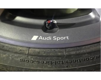 8pcs AUDI sport Wheel Sticker Vinyl emblem new PREMIUM hq racing oem tt a4 a6 a3 Decals