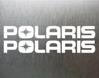 2 adesivi Polaris per carenature MOTOSLITTA, finestrini auto, paraurti, computer portatili, corse ASSAULT INDY axys rmk autocollants