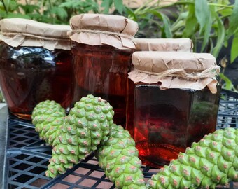 Handmade natural pine cone jam from Bulgaria,  24.6oz = 700g