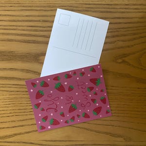 Strawberry Postcard