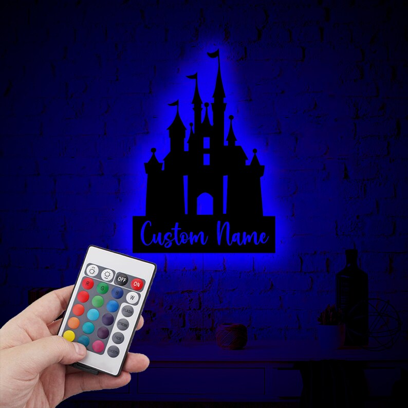 Custom Wonderland Castle Neon Led Wall Art, Princess Castle, girls nursery art, Magical Art, Castle Decor, Fairytale decor, princess gift image 7
