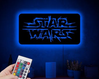 Star Wars Logo Neon Led Wall Decor,star Wars RGB Led Room Decor