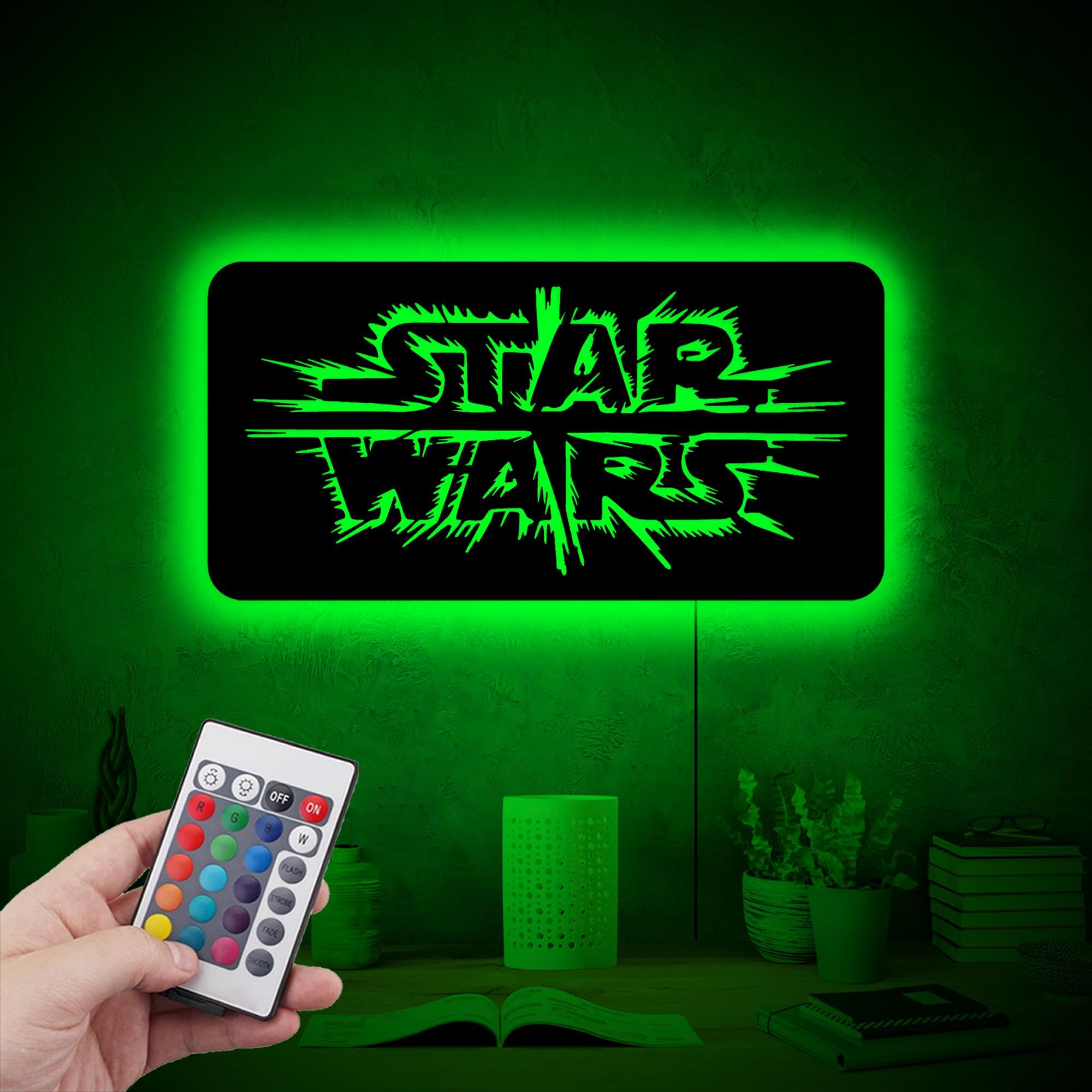 Star Wars Logo Neon Led Wall Decor,star Wars RGB Led Room