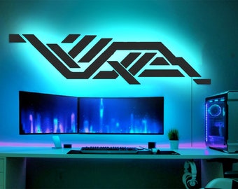 Gamer Room Neon Led Wall Panel Decor,Gaming Room Wall decor,Gamer room neon light,Led lights for gaming room,Birthday Gift, Gamer Gift