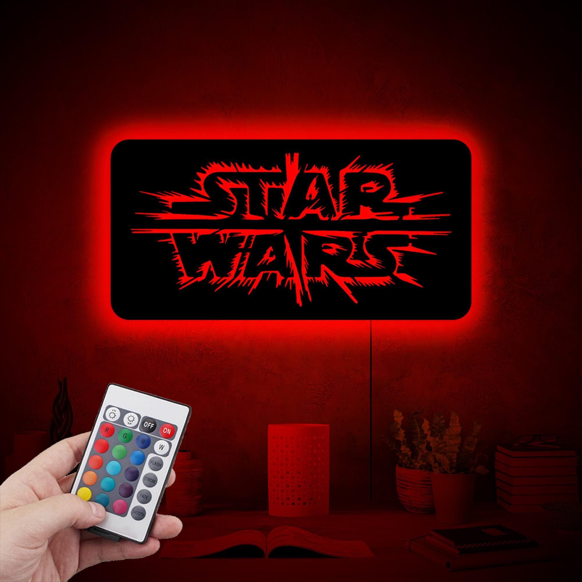 Star Wars Logo Neon Led Wall Decor,star Wars RGB Led Room Decor