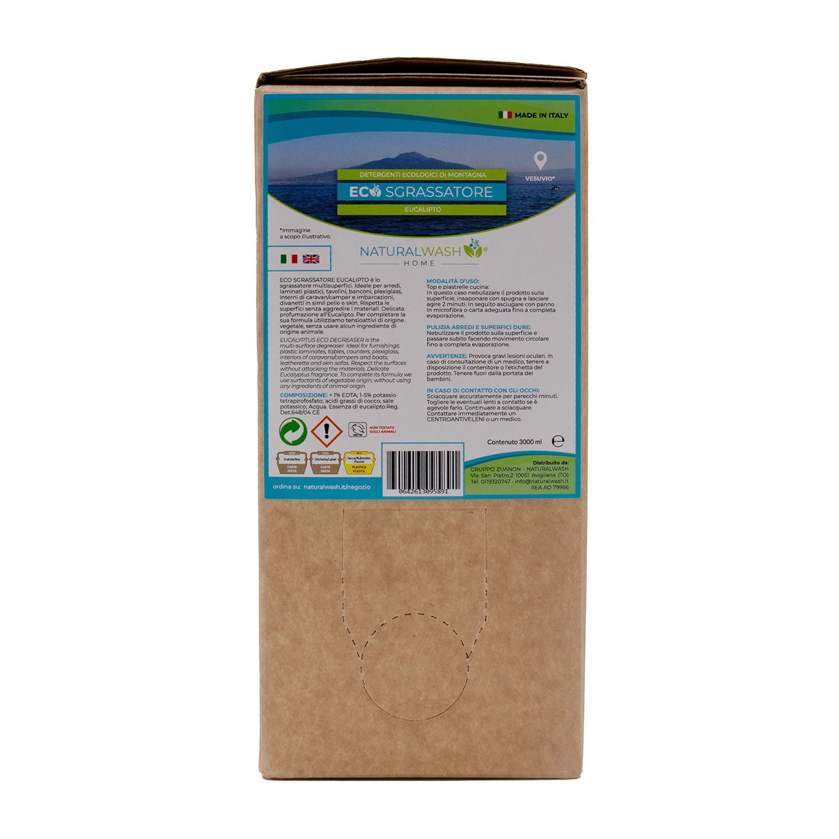 Eco Degreaser 3 LITERS Ecological Degreaser With Natural Vegetable Raw