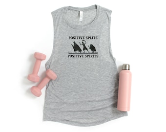 Positive Splits running shirt with a ghostly inspiration, Run Disney Tank top, Run Disneyland tank, Disneyland 1/2 Marathon, Halloween run