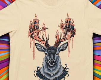 Boys Deer Graphic Tee: Bella Canvas Antler Outfit