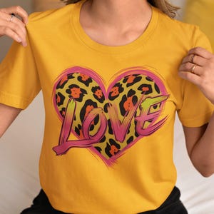 Leopard Heart Shirt: Cheetah Mama Love Tee