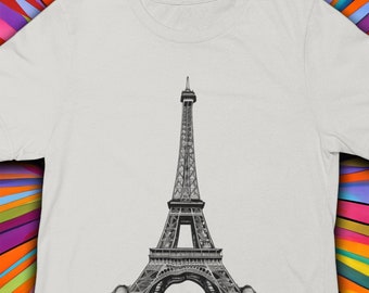 Eiffel Tower Artwork T-Shirt: Parisian Style Gift