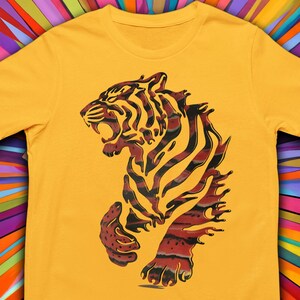 Tiger Graphic T-Shirt: Jungle Safari Animal Tee