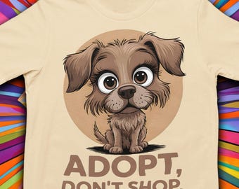 Dog Adoption Shirt: Rescue Pet Tee, You Can Rescue Love