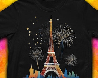 Eiffel Tower Shirt: Parisian Style Bella Canvas Tee