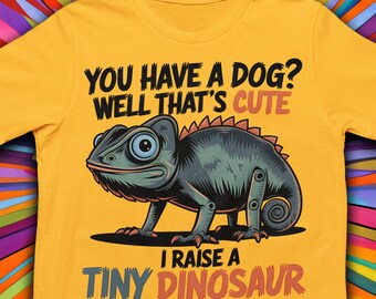 Chameleon 'Tiny Dinosaur' Graphic Tee - Bella Canvas Shirt