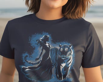 Tiger Shirt Women: Exotic Feline Graphic Tee