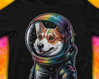 Dog Astronaut Shirt: Galaxy Puppy Tee, Space Pet Gift
