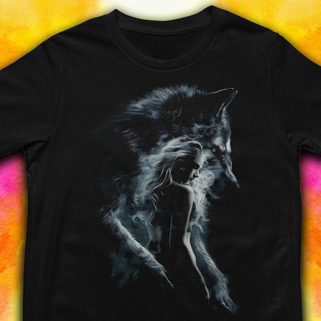 Alpha Wolf T Shirt, Wolves Shirt, Wolf Pride Shirt, Gothic Dress, Werewolves Halloween, Back