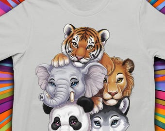 Zoo Animal T-Shirt: Safari Jungle Animals, Nature Lover Gift