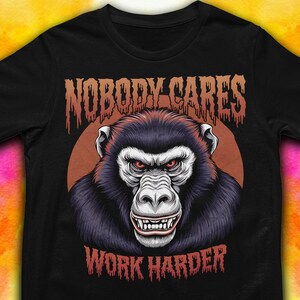 Funky Baboon Face Graphic T-Shirt - Bella Canvas