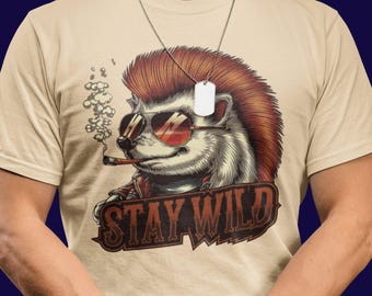 Hedgehog Graphic T-Shirt, Holiday Heaven Men's Tee