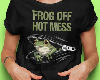 Funny Frog Bella Canvas T-Shirt, Women's Frog Lovers Apparel