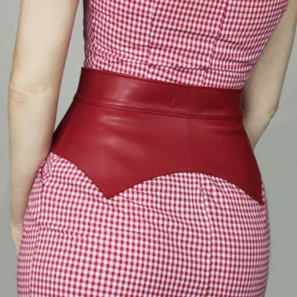 Handmade leather corset belt, Peplum belt, Princess style belt for dress, Cincher belt, Slimming belt, Handmade wide belt, Basque belt