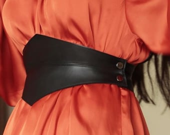 Leather Corset Belt, Wide Womens Belt, Waist Belt Corset, Handmade Belt, Custom Leather Belt, Renaissance Corset, Corset belt