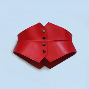 Handmade genuine leather corset belt, Peplum belt, Princess style belt for dress, Cincher belt, Slimming belt, Handmade wide belt