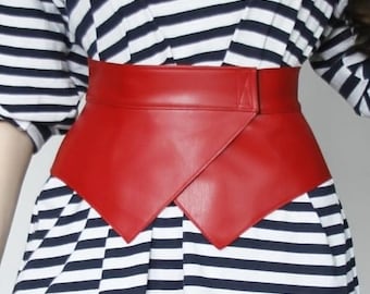Cinturón peplum de cuero, cinturón de falda peplum, falda arnés, arnés de cinturón peplum, falda con cinturón de corsé, cinturón de falda
