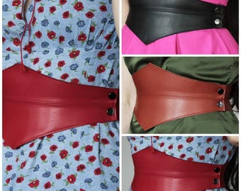 Handmade leather corset belt, Leather corset belt, Corset, Underbust belt, Medieval belt, Renaissance belt, Waist belt, Wide belt