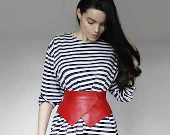 Handmade leather corset belt, Leather corset belt, Corset, Underbust belt, Medieval belt, Renaissance belt, Waist belt, Wide belt