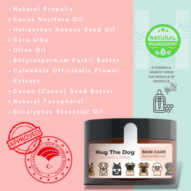 Natural Skin Care 30 ml for Dogs and Cats, Skin Repair Skin Balm, Multi-Purpose Dog Natural Skin Cream, Natural Pet Supplies, Pet Mom Gift image 3