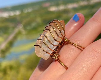 Tangerine Quartz (Ringgröße 8)