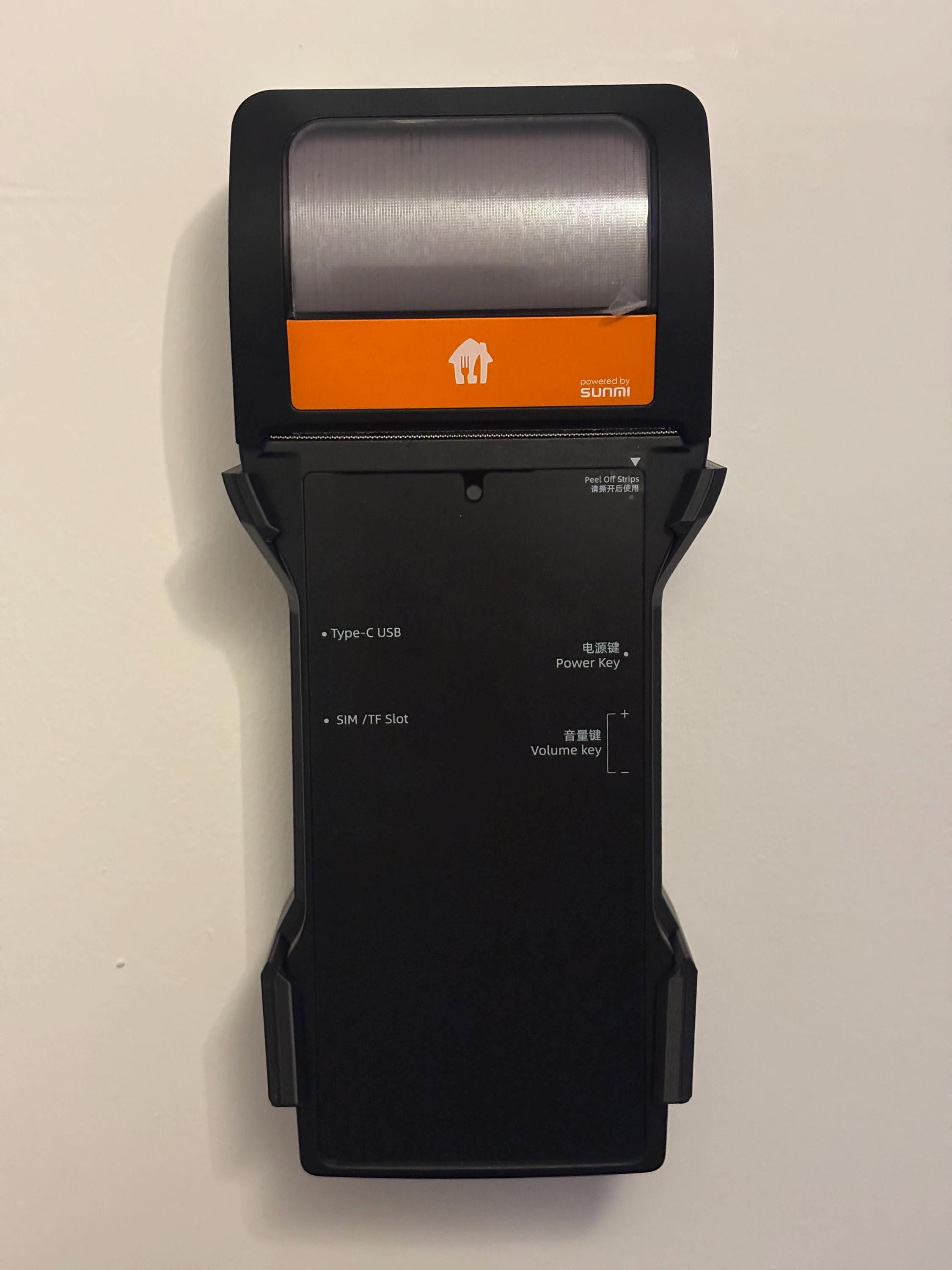 Wall Mount for Deliveroo Sunmi V2 / V2s/ V2s Plus POS System