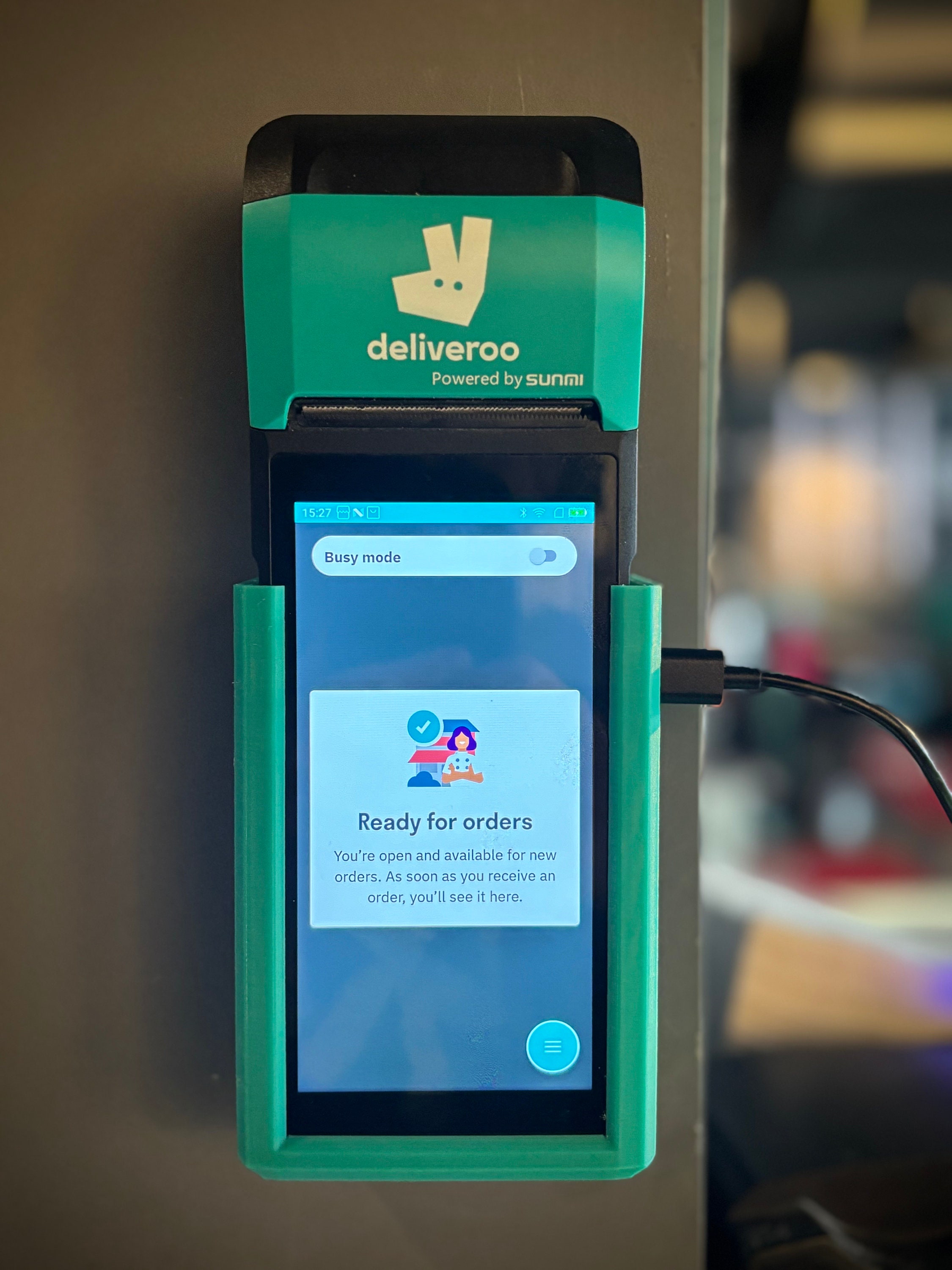 Wall Mount for Deliveroo Sunmi V2 / V2s/ V2s Plus POS System Wall Mount for Deliveroo Sunmi V2 / V2s/ V2s Plus POS System