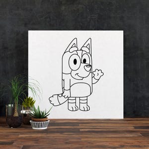 Blue Dog Paint Party Canvas Kit: Kids Arts & Crafts - Party Favors