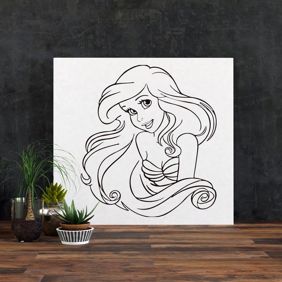 PRINCESS | Paint Party | Color Your Own Canvas | Party Favors | Arts and Crafts | Kid’s Party ...