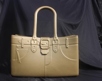 Great Bag Co Gold Rubber Purse Robert Verdy