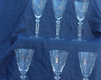 Libbey Rock Sharpe HALIFAX Crystal Wine Glass