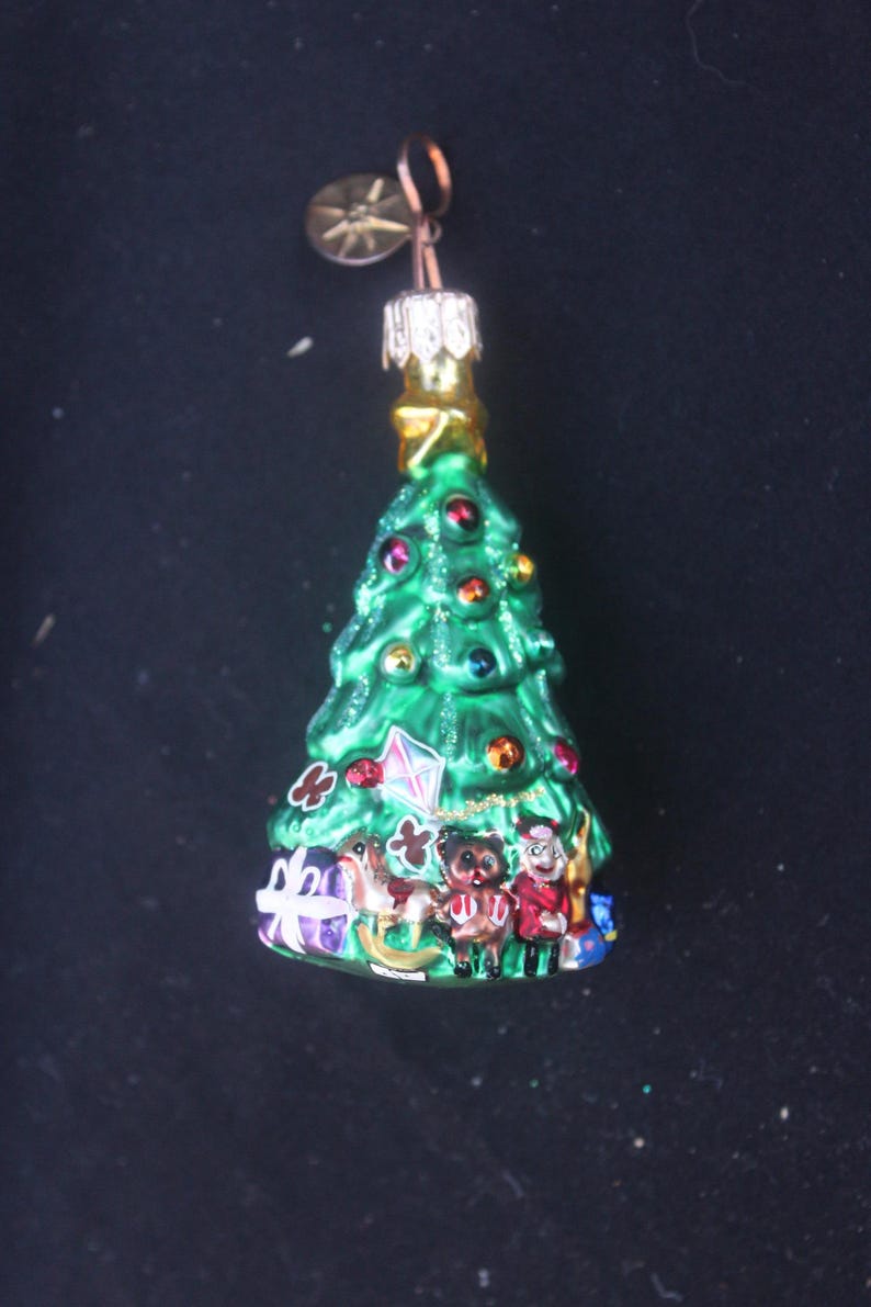 Vintage Christopher Radko SPRUCED UP SPRUCE Tree Ornament, 3-inch Glass ...