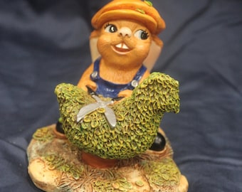 Pendelfin Rabbits Clipper Hand Painted  Stonecraft Gardening