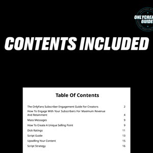 Onlyfans Adult Content Creator Subscriber Engagement Guide - Etsy