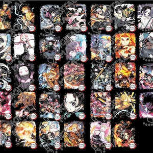 34 Diseño camisetas kimetsu no yaiba demon slayer semitonos para dtf en prendas con fondo negro