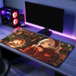 面白いゲームマウスパッドアニメ愛好家へのギフトデスクマットオフィスアクセサリーかわいいデザインクールなギフトゲーマーのためのアニメアートデスクパッド