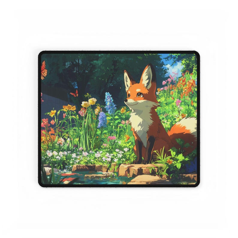 Funny Gaming Mousepad Gift For Fox Lovers Desk Mat Office Accessories Cute Design Cool Gift For Gamer Fox Art Desk Pad image 8