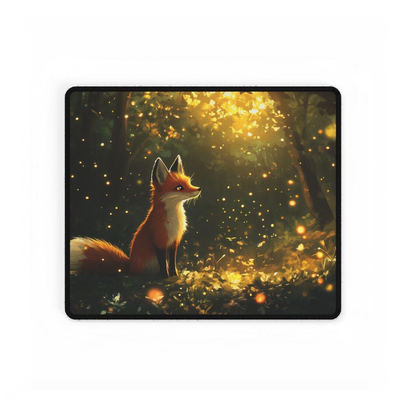 Funny Gaming Mousepad Gift For Fox Lovers Desk Mat Office Accessories Cute Design Cool Gift For Gamer Anime Fox Art Desk Pad Bild 8