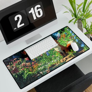 Funny Gaming Mousepad Gift For Fox Lovers Desk Mat Office Accessories Cute Design Cool Gift For Gamer Fox Art Desk Pad image 2