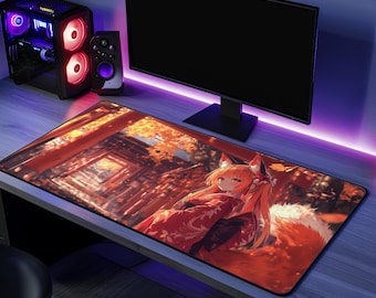 Funny Gaming Mousepad Gift For Anime Lovers Desk Mat Office Accessories Cute Design Cool Gift For Gamer Anime Art Desk Pad