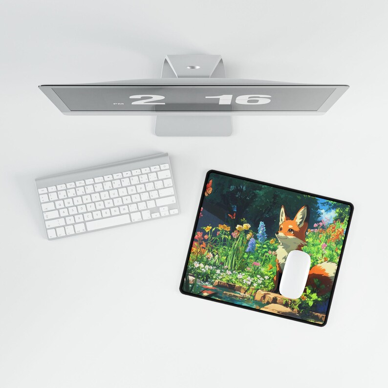 Funny Gaming Mousepad Gift For Fox Lovers Desk Mat Office Accessories Cute Design Cool Gift For Gamer Fox Art Desk Pad image 9